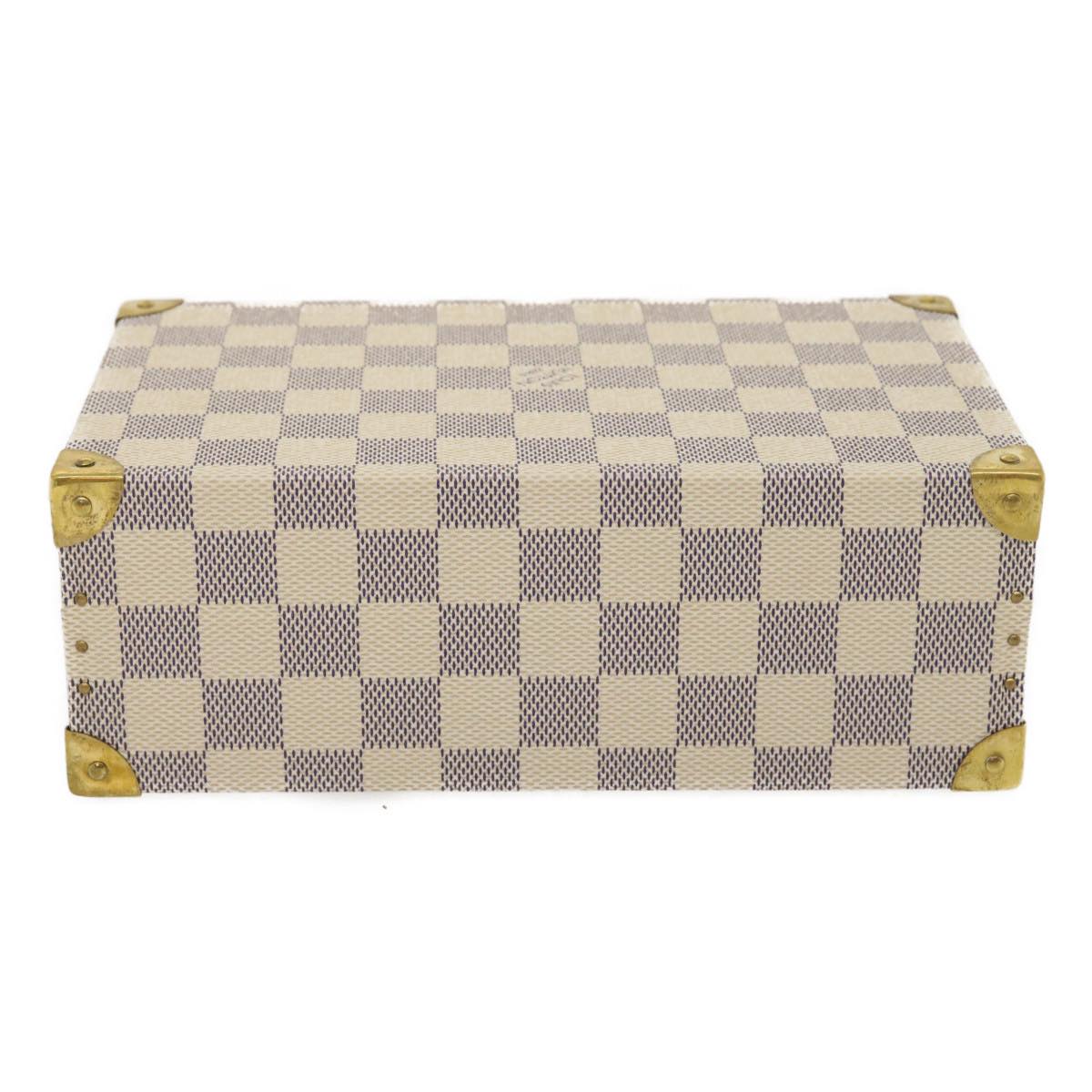 LOUIS VUITTON Damier Azur Coffret Polyvalent Jewelry Box SPO N33618 29521S