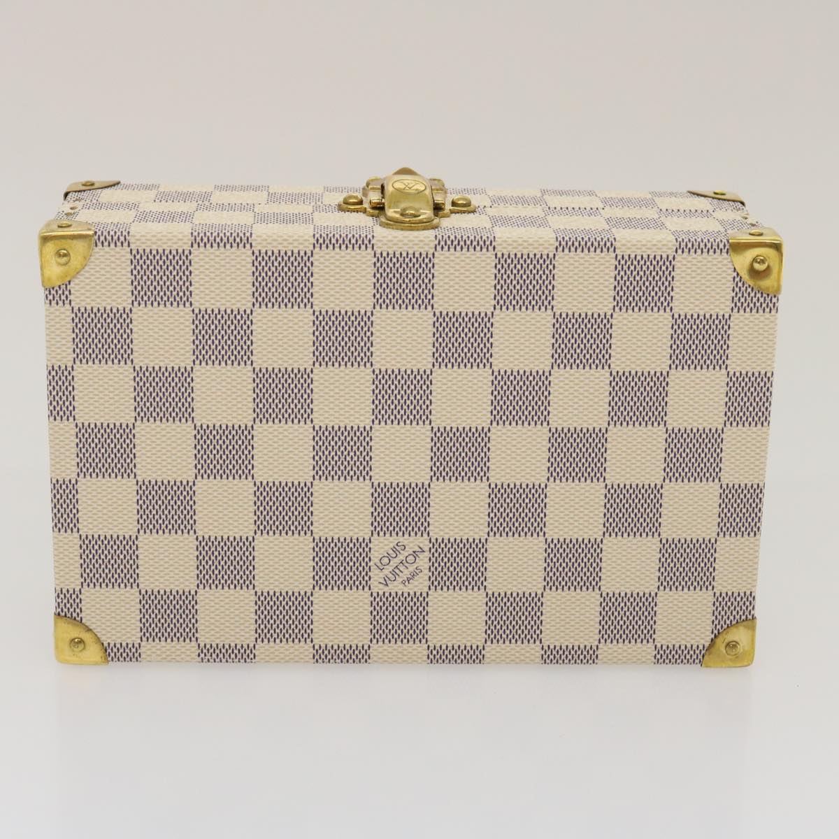 LOUIS VUITTON Damier Azur Coffret Polyvalent Jewelry Box SPO N33618 29521S