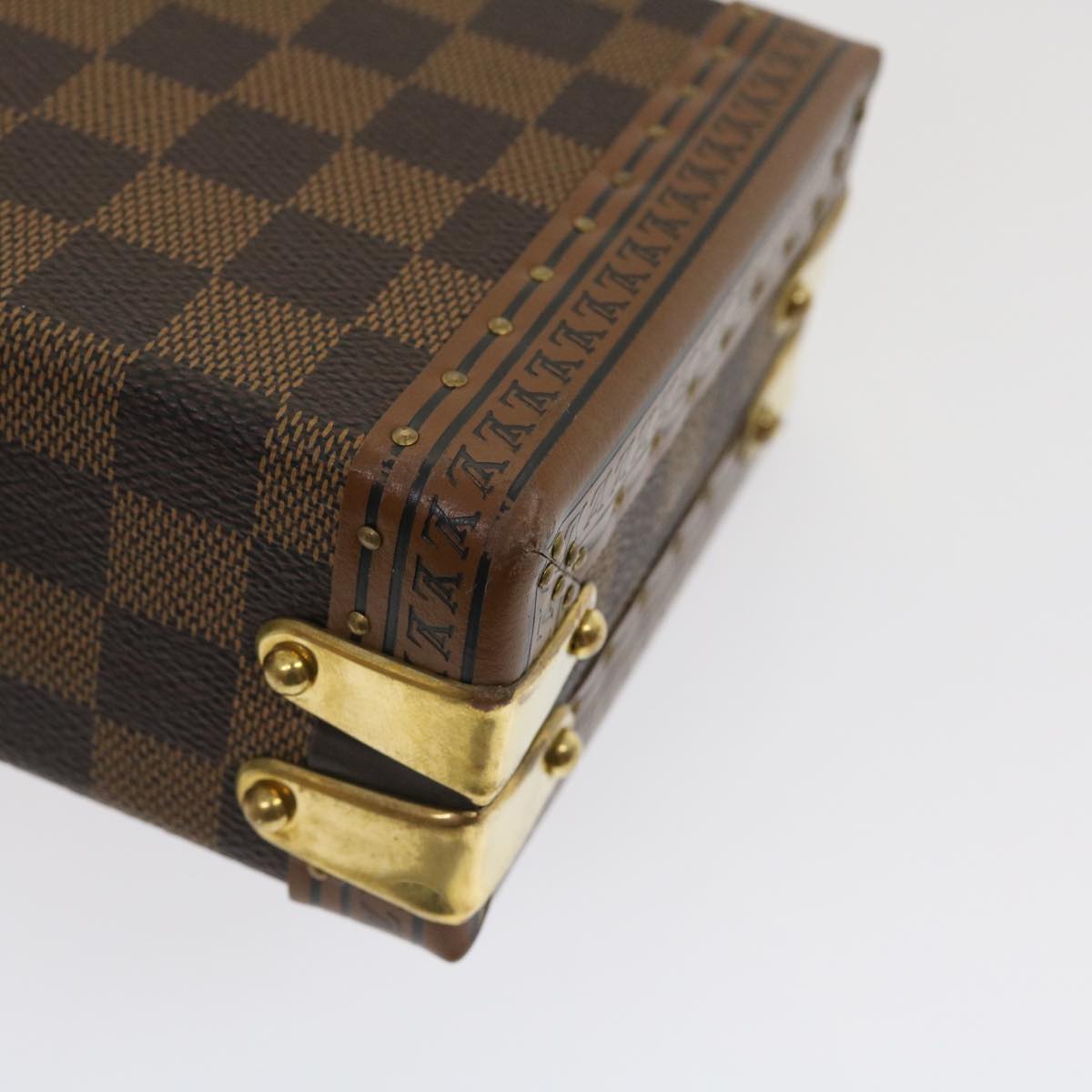 LOUIS VUITTON Damier Ebene Domino 28 Trunk LV 29522S