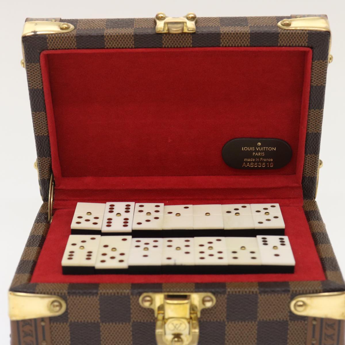 LOUIS VUITTON Damier Ebene Domino 28 Trunk LV 29522S