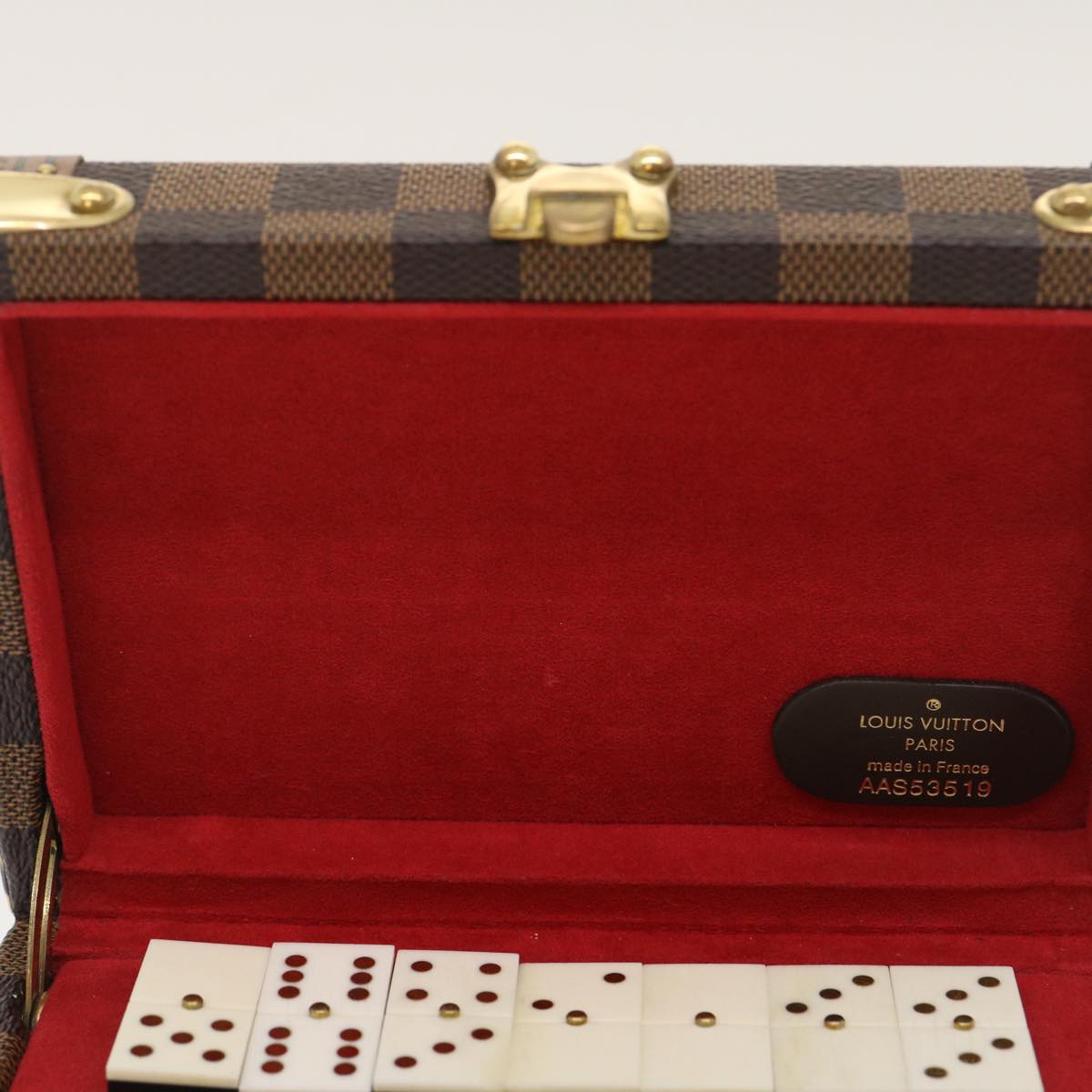 LOUIS VUITTON Damier Ebene Domino 28 Trunk LV 29522S