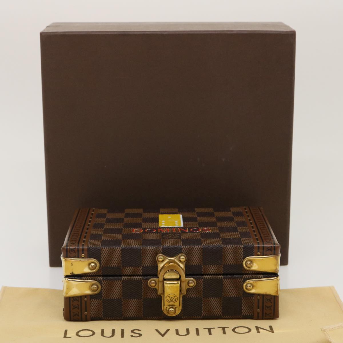 LOUIS VUITTON Damier Ebene Domino 28 Trunk LV 29522S