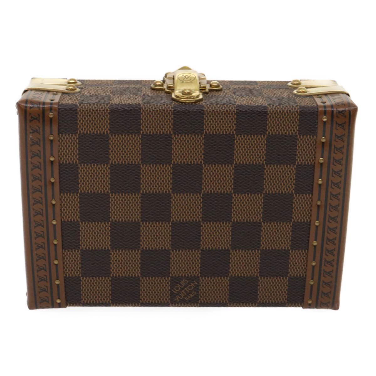 LOUIS VUITTON Damier Ebene Domino 28 Trunk LV 29522S