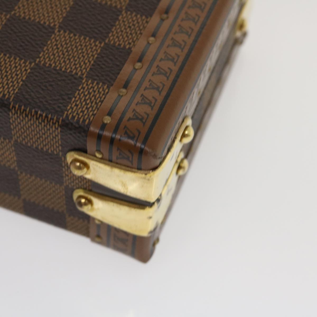 LOUIS VUITTON Damier Ebene Domino 28 Trunk LV 29522S