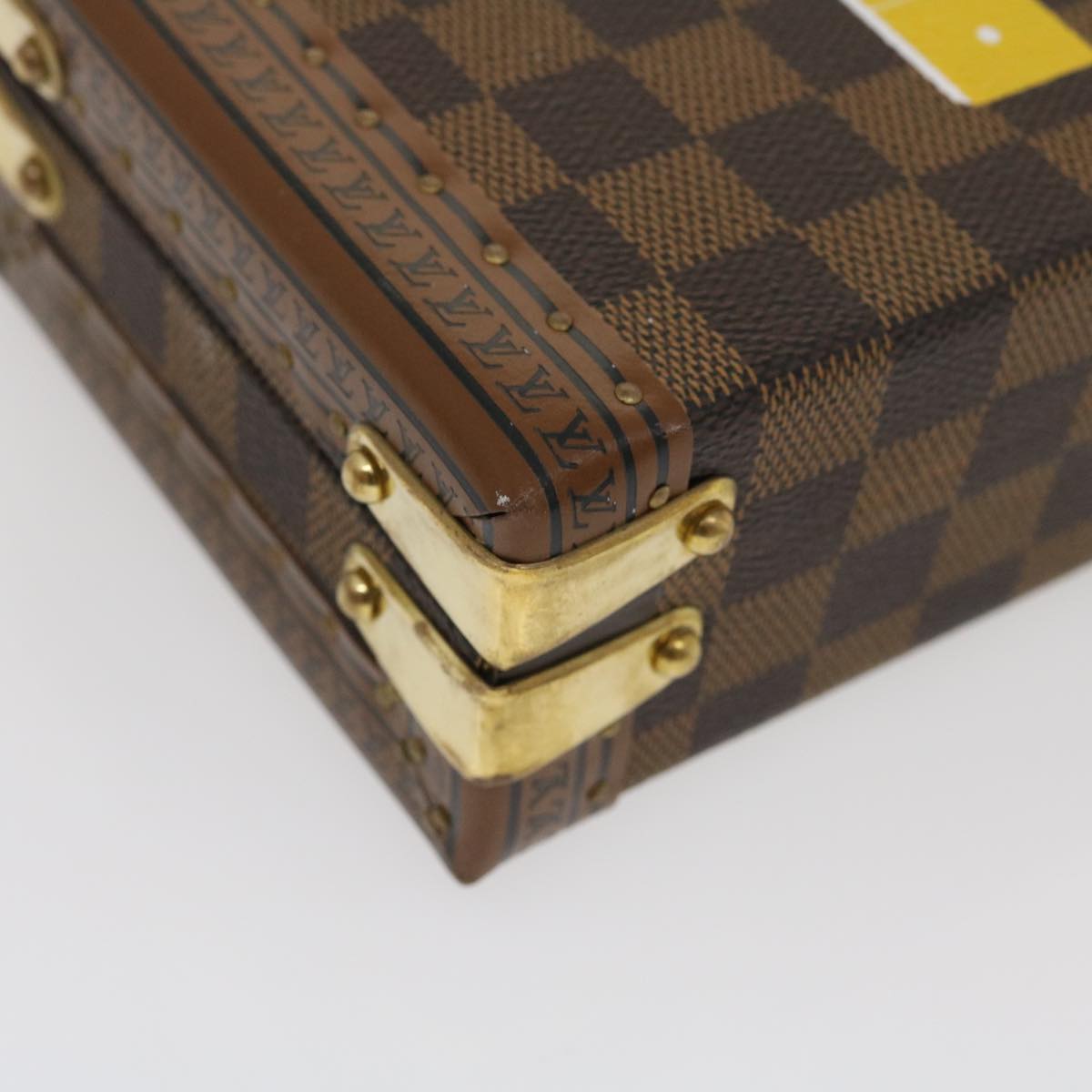 LOUIS VUITTON Damier Ebene Domino 28 Trunk LV 29522S