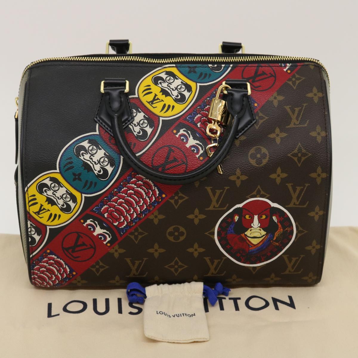 LOUIS VUITTON Monogram Epi Kabuki Speedy 30 Hand Bag M43505 LV 29583S