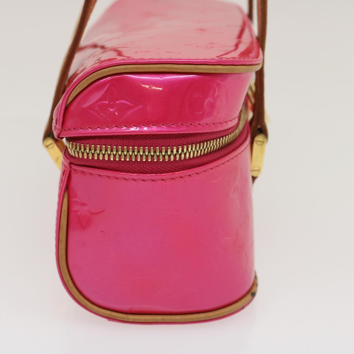 LOUIS VUITTON Vernis Sullivan Horizontal PM Hand Bag Pink M91269 LV 29593