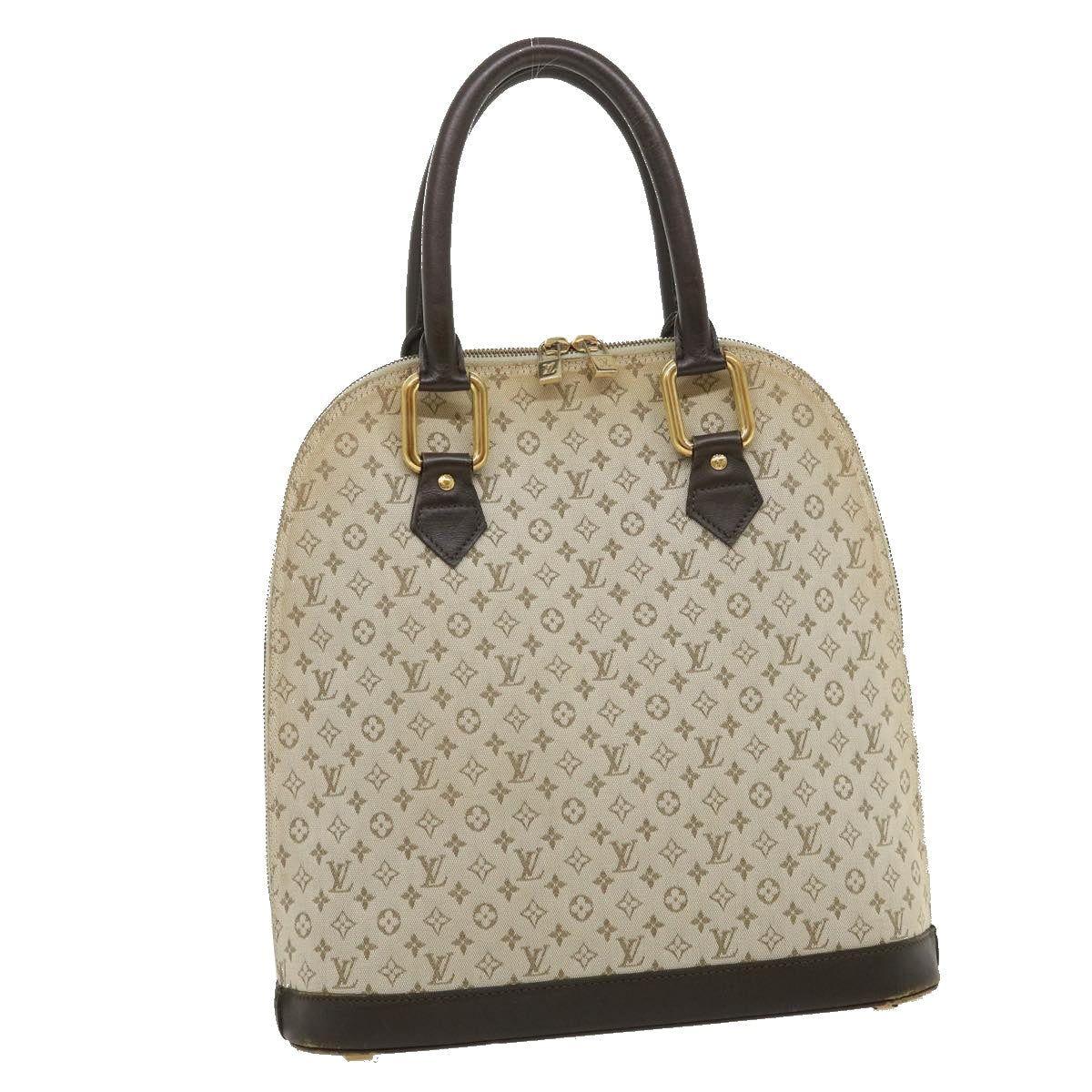 LOUIS VUITTON Monogram Mini Alma Haut Hand Bag Khaki M92203 LV 29629