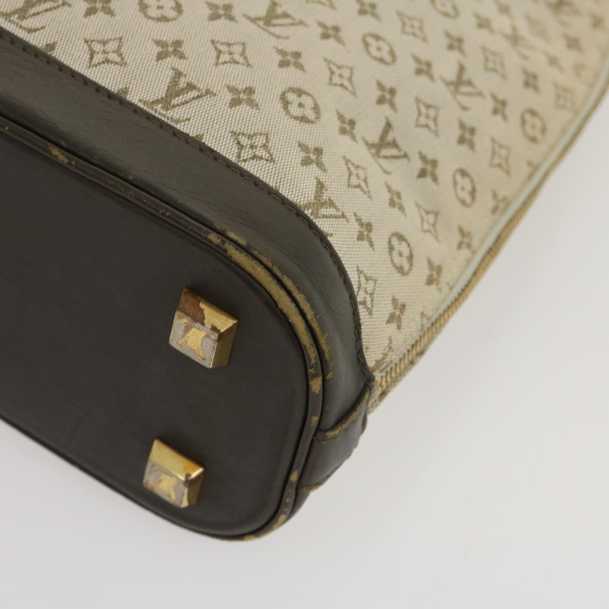 LOUIS VUITTON Monogram Mini Alma Haut Hand Bag Khaki M92203 LV 29629