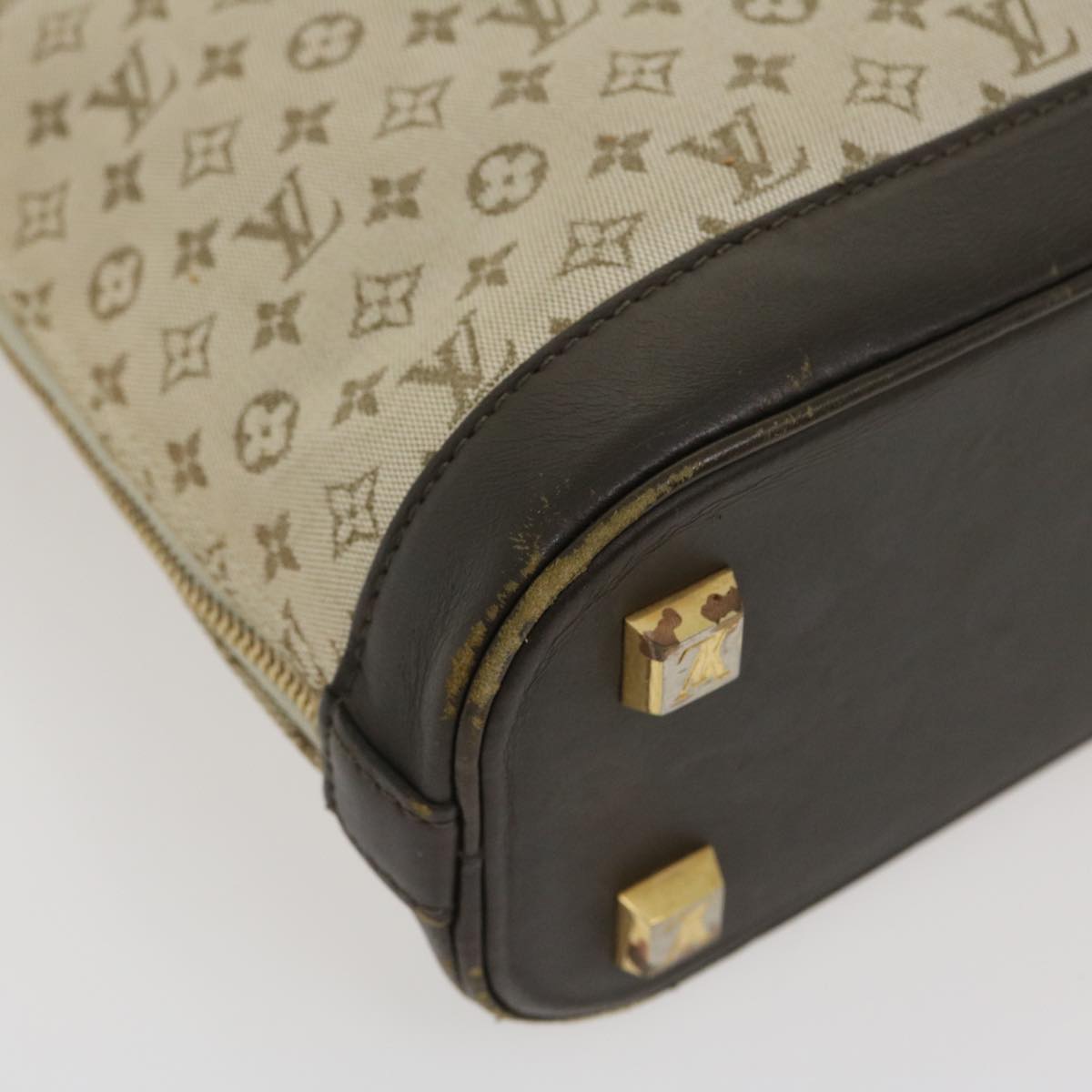 LOUIS VUITTON Monogram Mini Alma Haut Hand Bag Khaki M92203 LV 29629