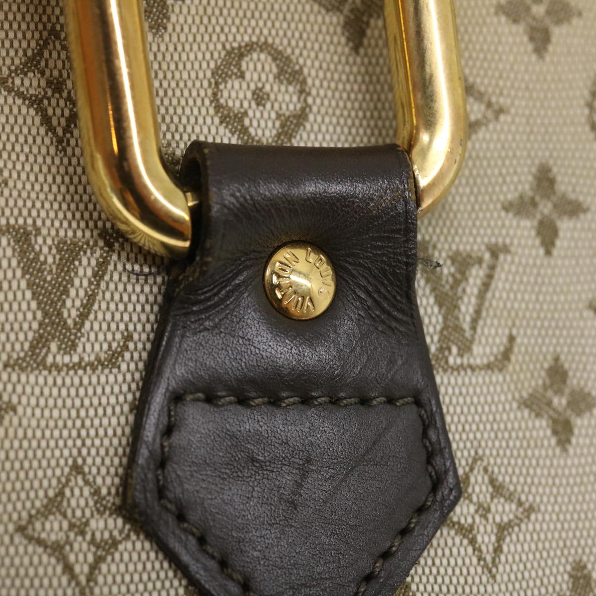 LOUIS VUITTON Monogram Mini Alma Haut Hand Bag Khaki M92203 LV 29629