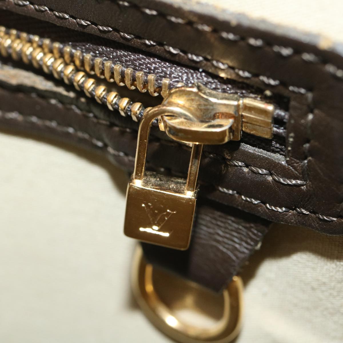 LOUIS VUITTON Monogram Mini Alma Haut Hand Bag Khaki M92203 LV 29629
