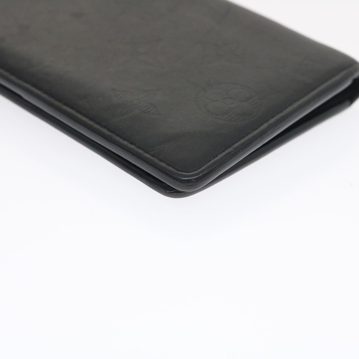 LOUIS VUITTON Monogram Shadow Portefeuille Brazza Wallet Black N60017 29752