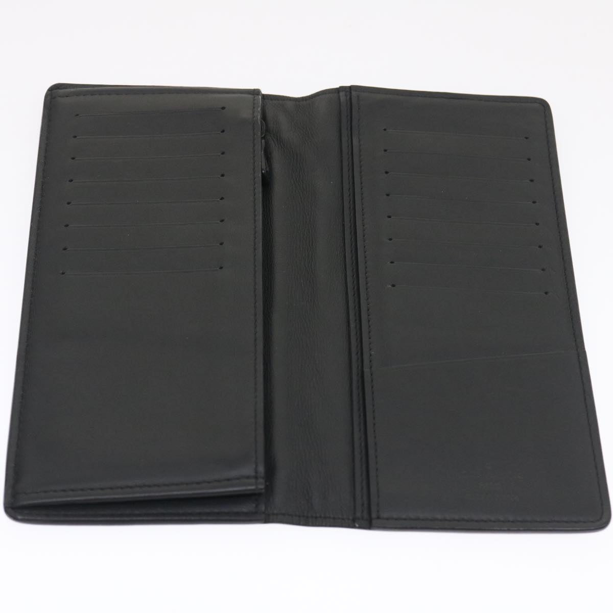 LOUIS VUITTON Monogram Shadow Portefeuille Brazza Wallet Black N60017 29752