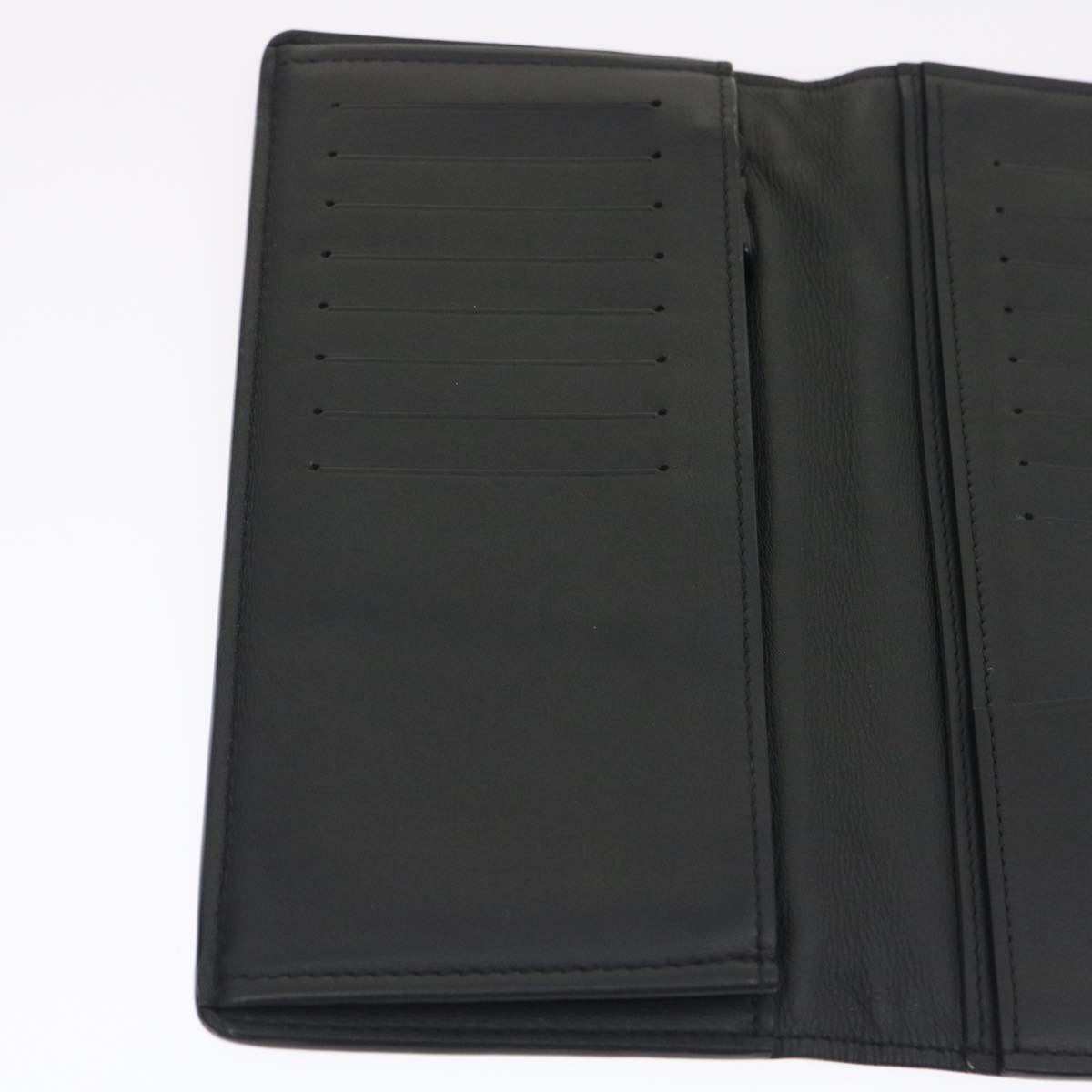 LOUIS VUITTON Monogram Shadow Portefeuille Brazza Wallet Black N60017 29752
