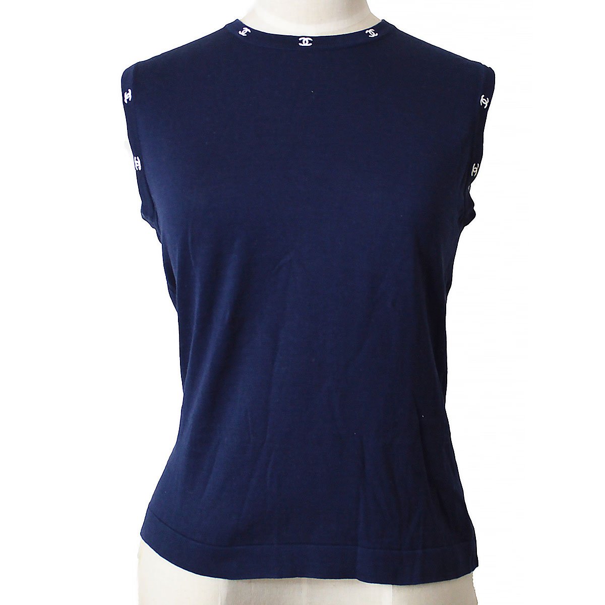 Luxury Chanel CC embroidery knitted top #40