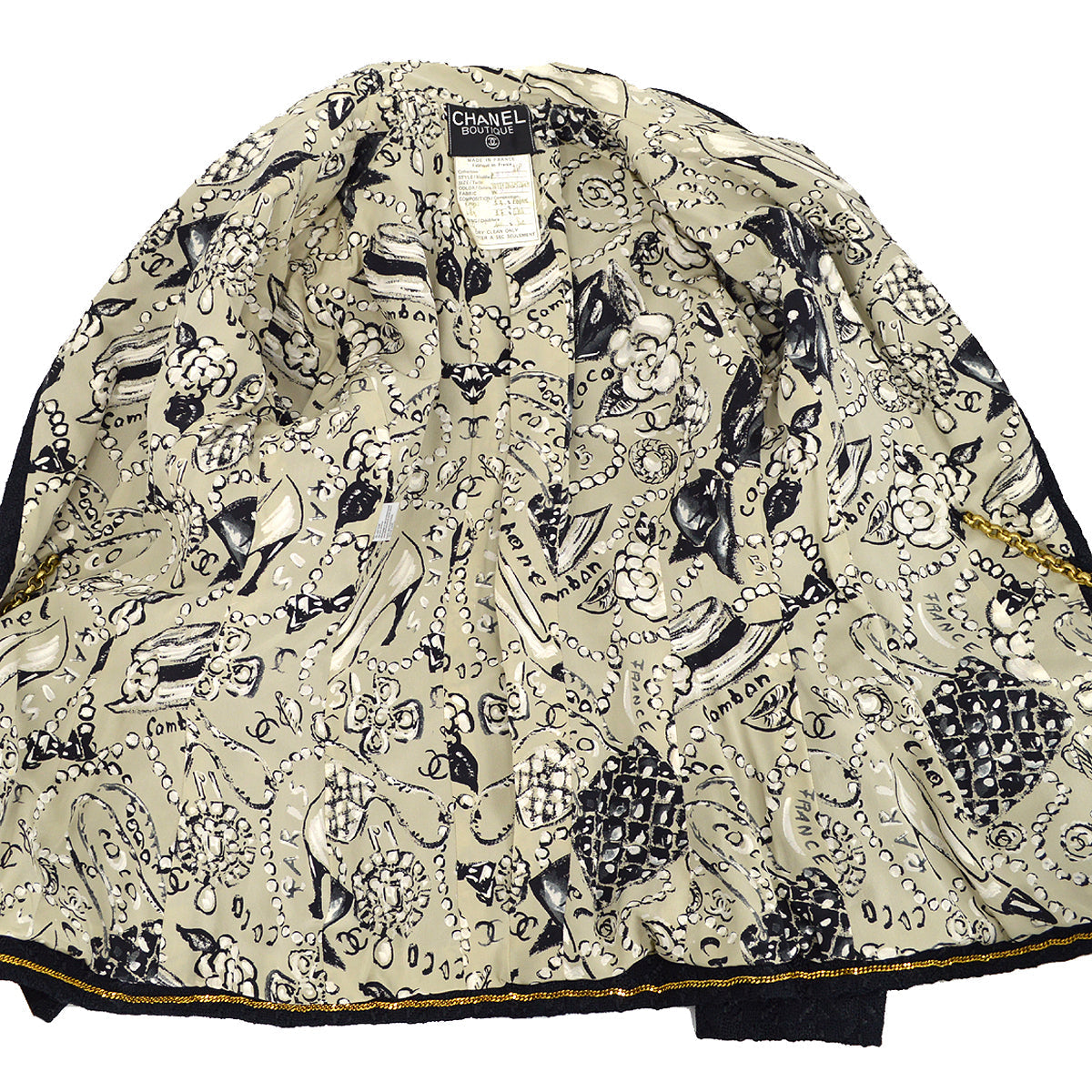 Chanel Spring 1993 boucle jacket #40