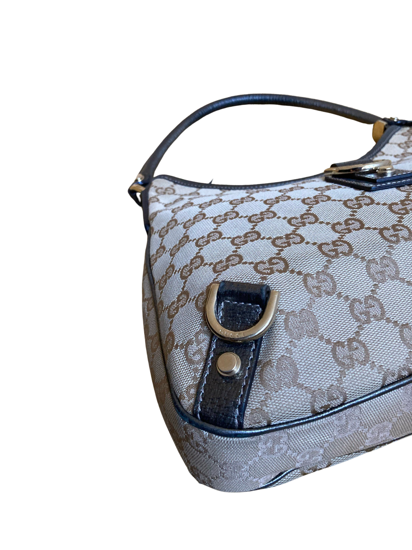 Luxury Gucci Abbey Jacquard & Leather Shoulder Bag