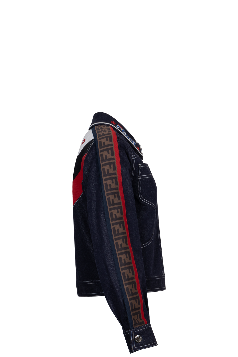 Luxury Fendi X FILA Denim Jacket