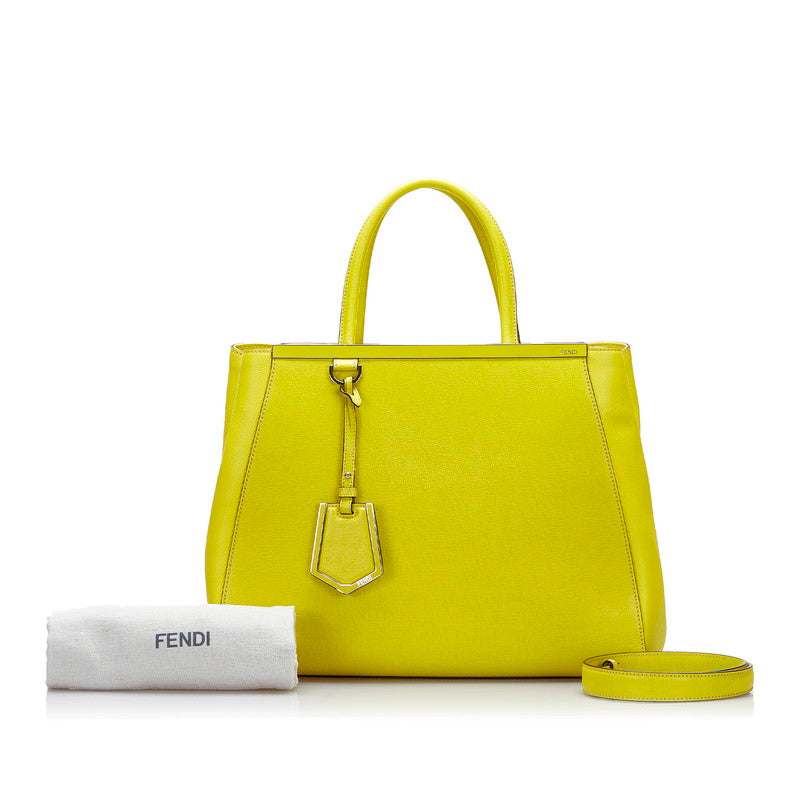 Luxury FendiLeather 2Jours Elite Handbag - '10s