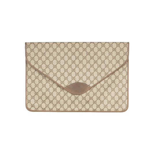 Luxury Gucci Trending 2025 Monogram Canvas A4 Document Holder Pochette - '90s