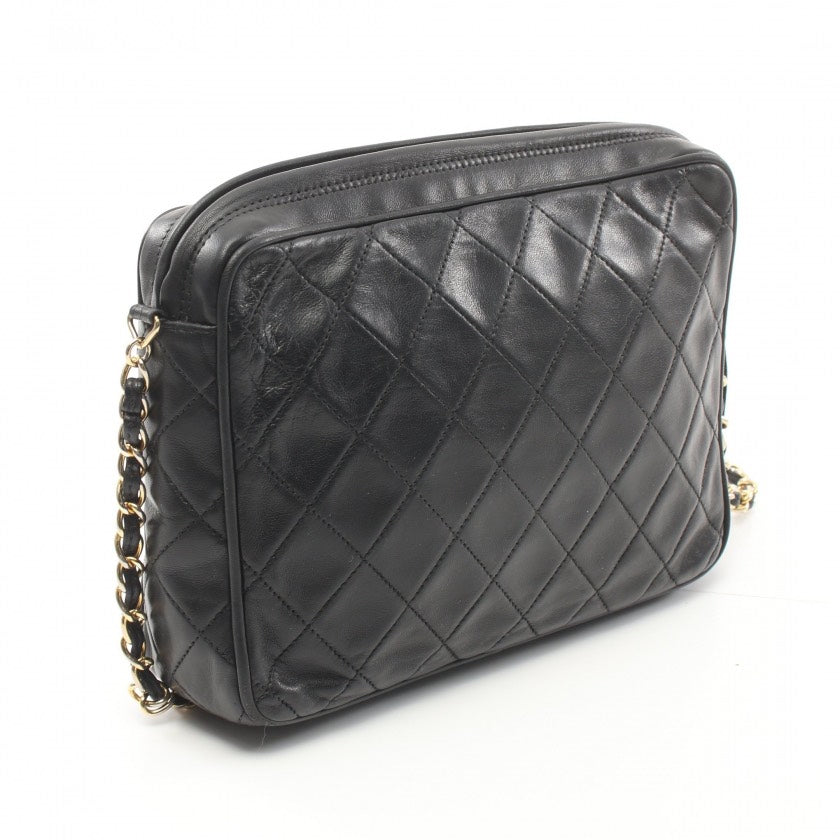 Luxury Chanel Lambskin Camera Chain Bag Black