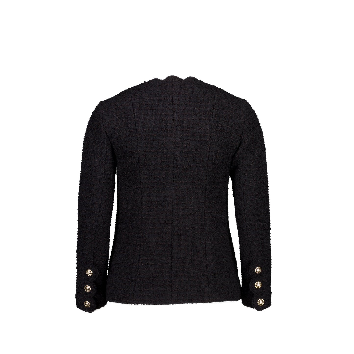 Chanel 20k Size 34 Jacket Wool/Silk Black