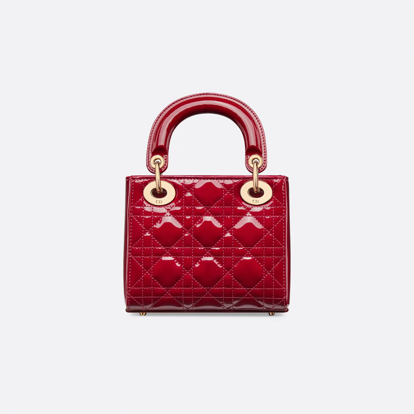 Mini Lady Luxury Dior Bag Cherry Red Patent Cannage Calfskin