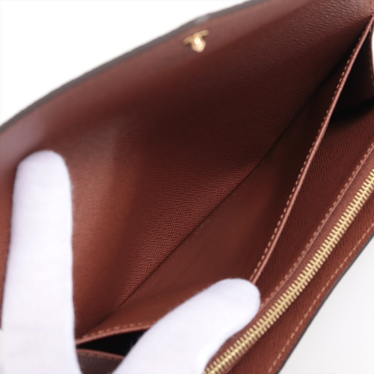 Louis Vuitton Monogram Portefoliosara M60531 Brown Long   Wallet