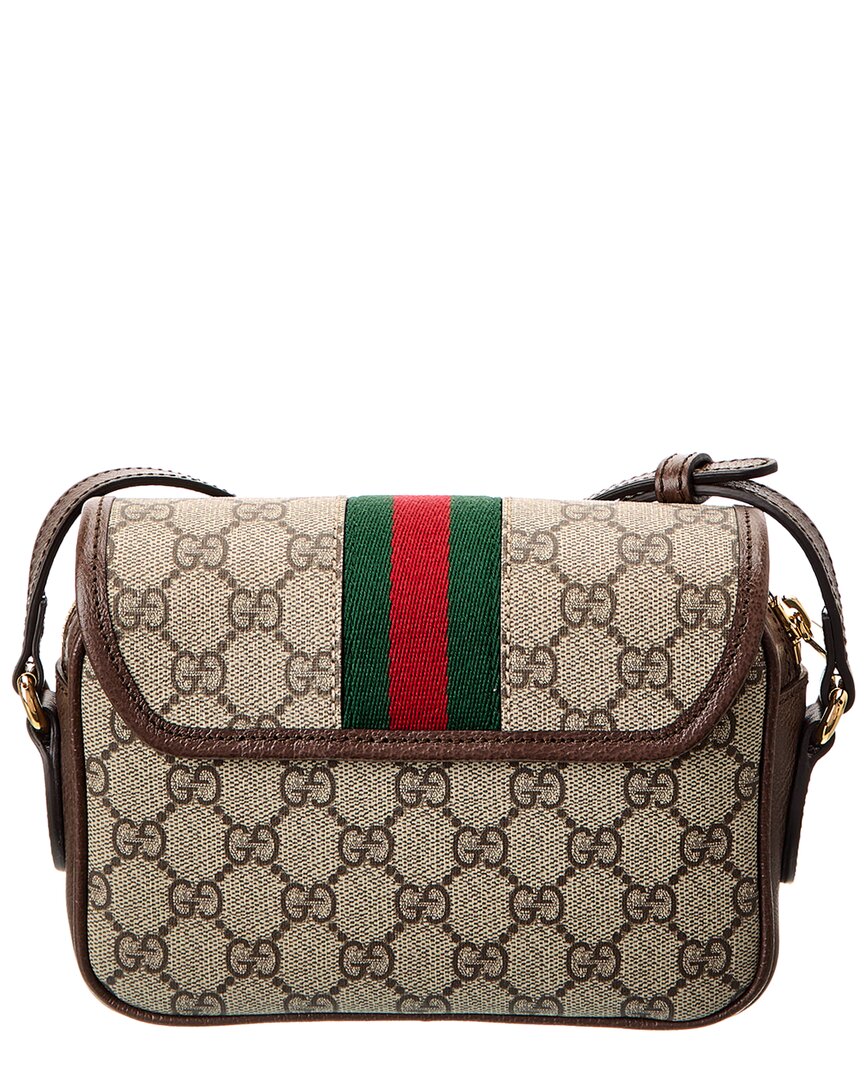 Luxury Gucci Trending 2025 Ophidia Mini GG Supreme Canvas & Leather Shoulder Bag