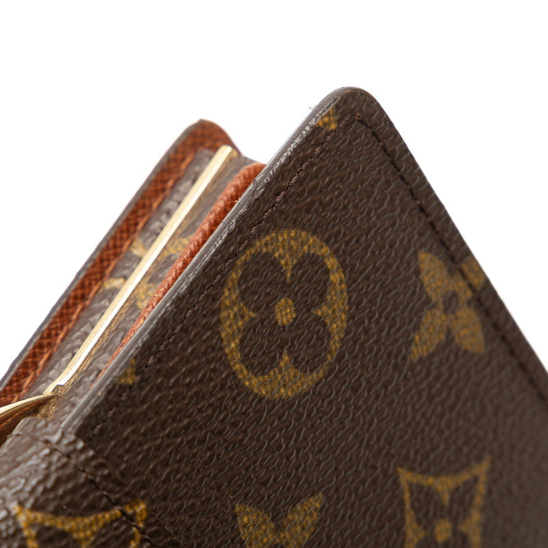 Louis Vuitton Monogram Portemone Vie Vie de Vienna Double Fed Wallet M61663 Brown PVC Leather  Louis Vuitton