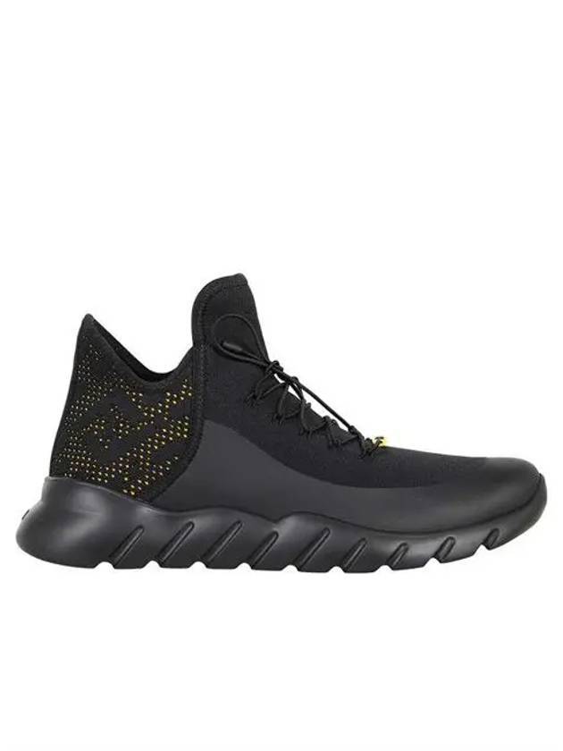 Luxury Fendi Mesh Low Top Sneakers Black
