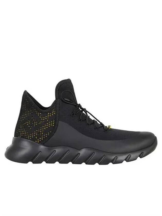 Luxury Fendi Mesh Low Top Sneakers Black