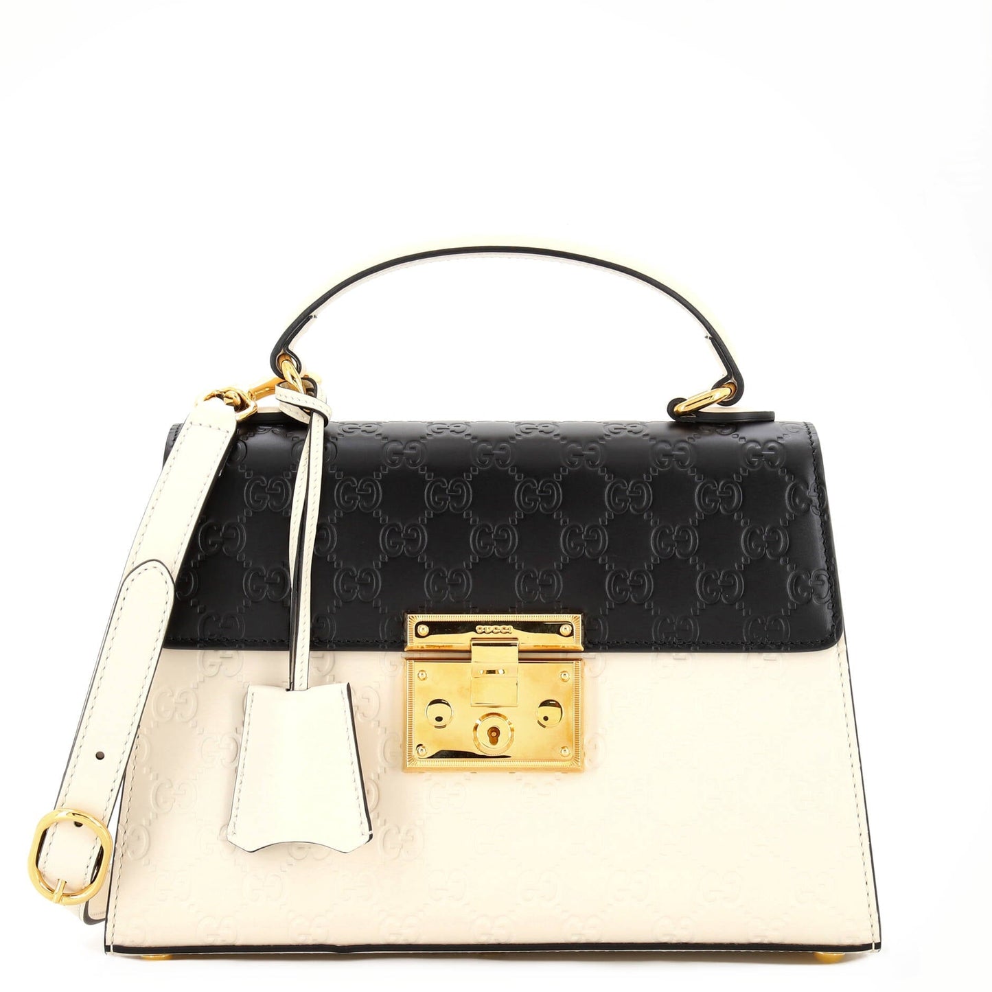 Luxury Gucci Trending 2025 Padlock Top Handle Bag Luxury Gucci Trending 2025ssima Leather Small