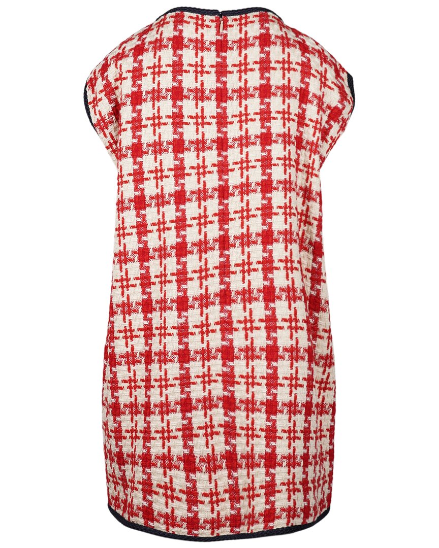 Luxury Gucci Trending 2025 Graphic Tweed Wool Dress