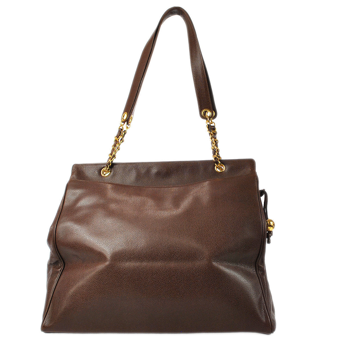 Luxury Chanel 1994-1996 Tote 40 Brown Caviar