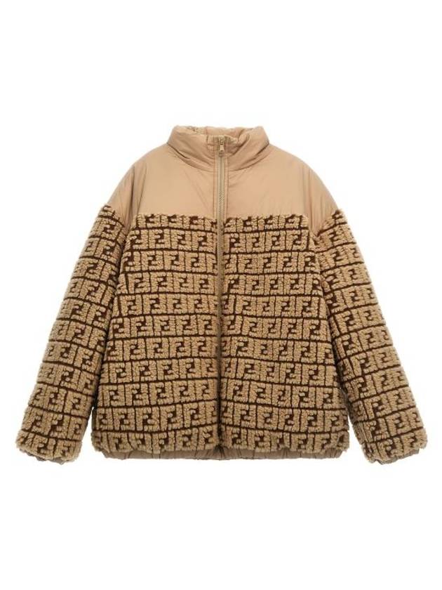 Luxury Fendi Kids Goose Down Padding Beige