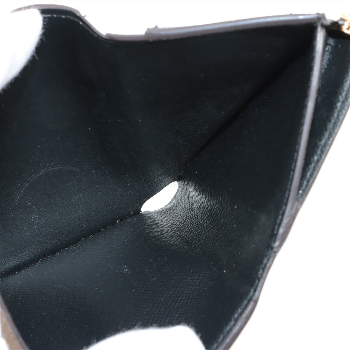 Louis Vuitton Giant Monogram Reversee Portefolio Zoe M80725 Black X Brown Compact Wallet