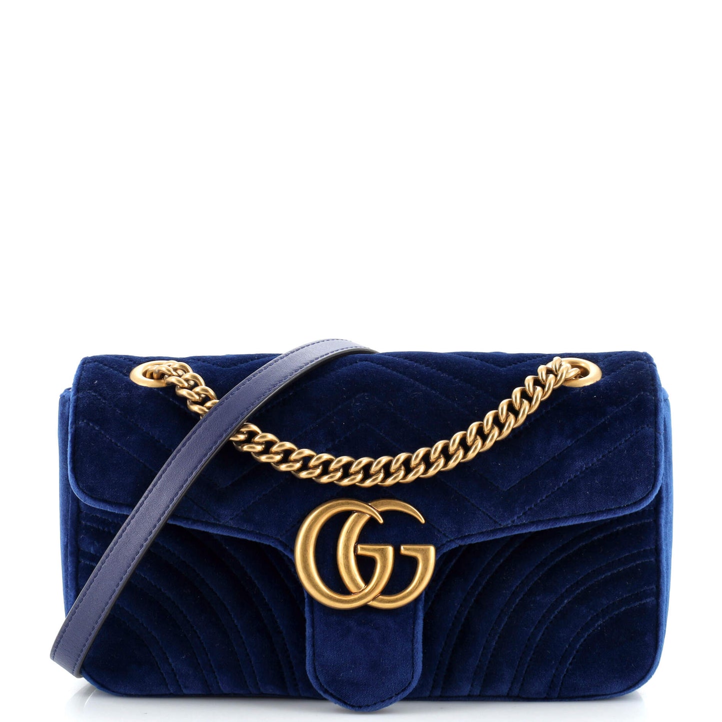 Luxury Gucci Trending 2025 GG Marmont Flap Bag Matelasse Velvet Small