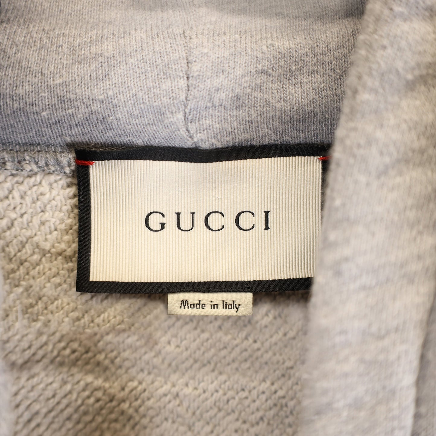 Luxury Gucci Trending 2025 Vintage Logo Embroidered Pullover Hoodie In Grey Cotton