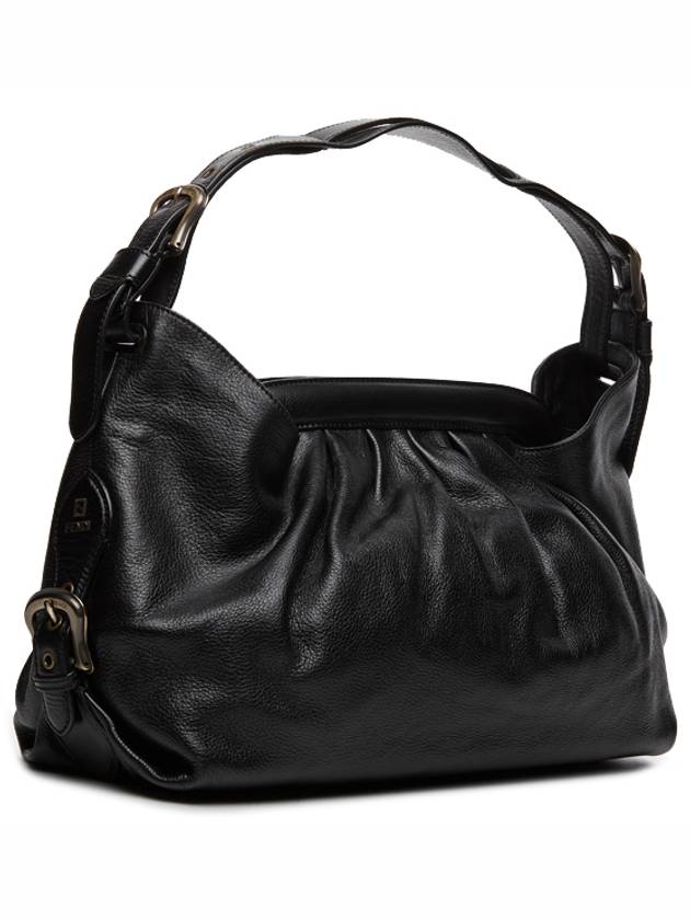 Luxury Fendi Doctor B Hobo Shoulder Bag Black