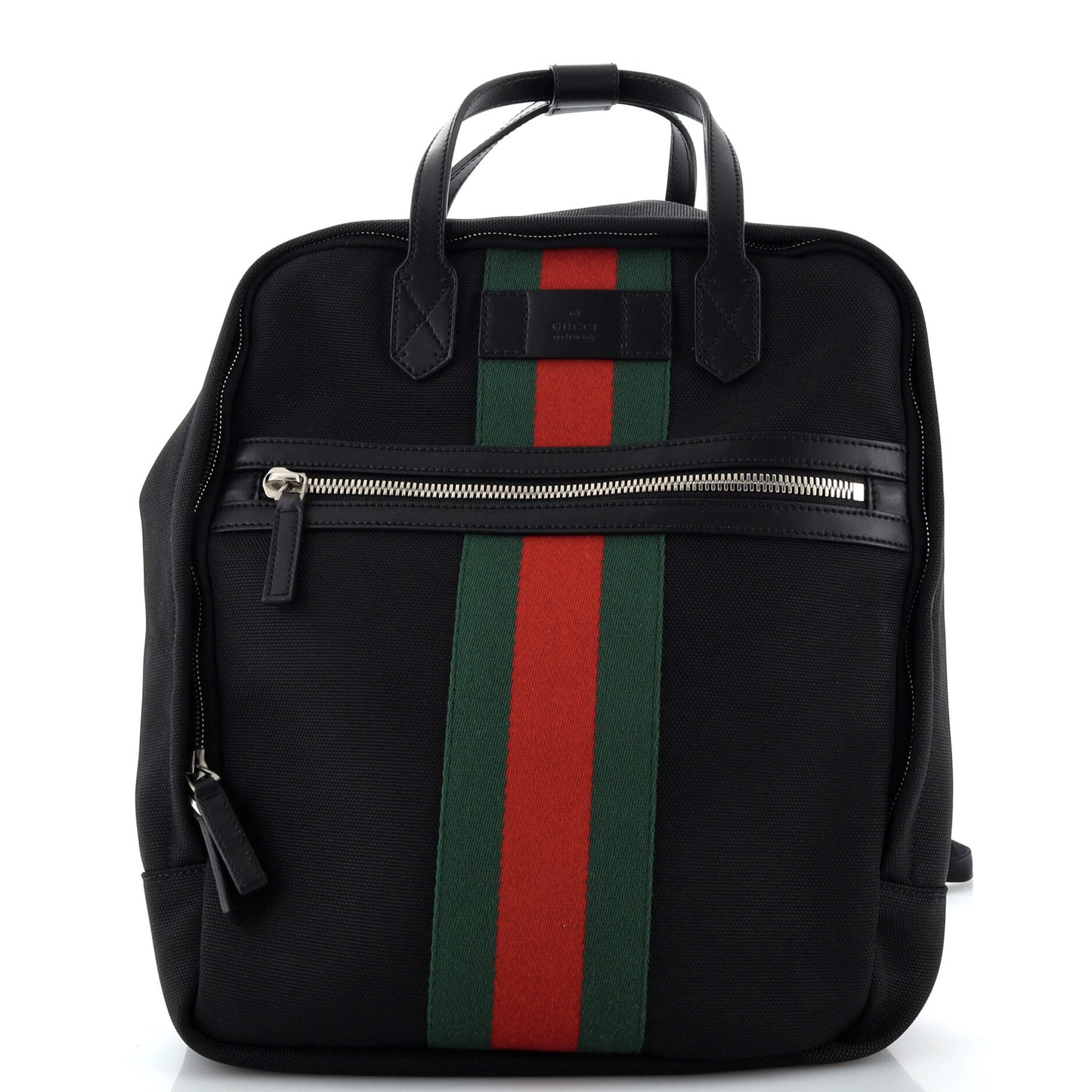 Luxury Gucci Trending 2025 Top Handle Web Backpack Techno Canvas Medium