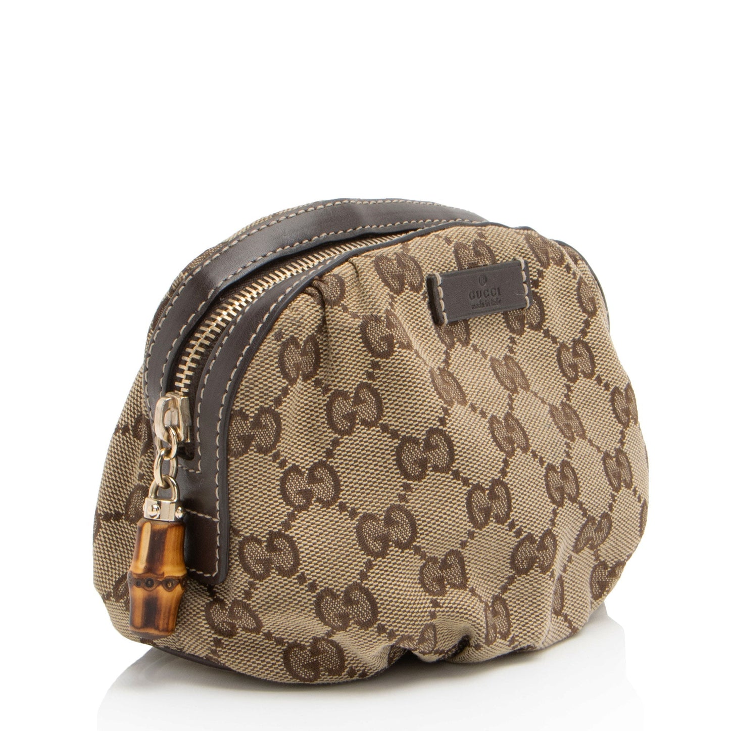 Gucci GG Canvas Bamboo Cosmetic Bag
