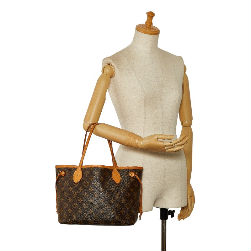 Louis Vuitton Monogram Newark PM Handbag M41245 Brown PVC Leather  Louis Vuitton
