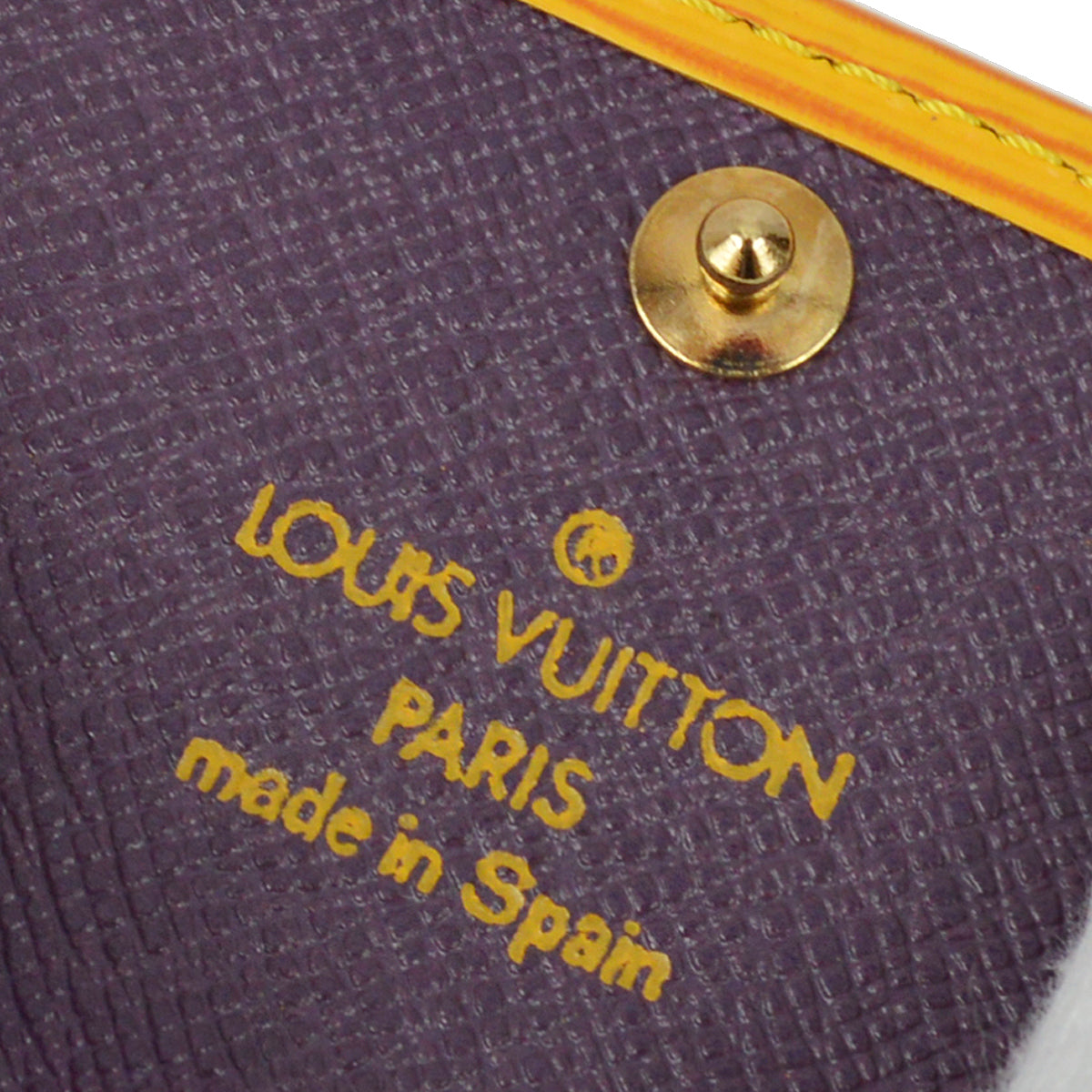Louis Vuitton 1999 Yellow Epi Multicles 4 Key Case M63829 Small Good