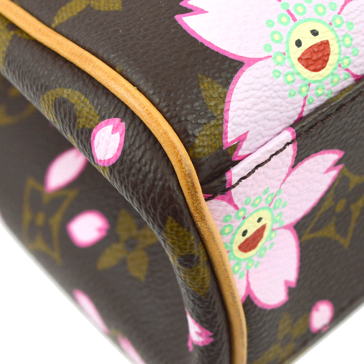 Louis Vuitton 2003 Monogram Cherry Blossom Sac Retro PM Handbag M92012