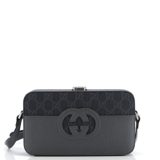Luxury Gucci Trending 2025 Padlock Interlocking G Crossbody Bag GG Coated Canvas and Leather Mini