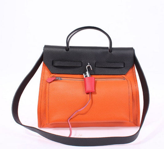 Luxury Hermes Herbag H1090 Ladies 2way Orange