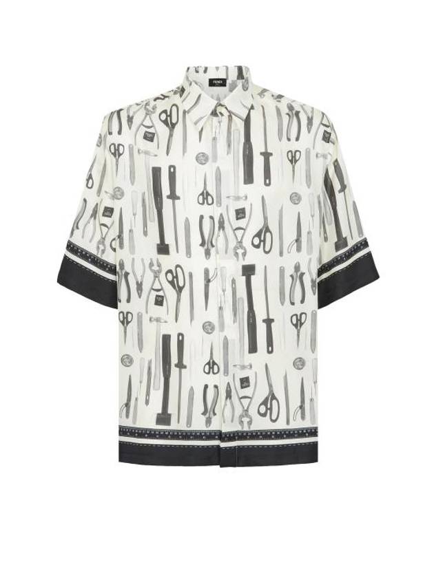 Luxury Fendi Long Sleeve Shirt FS0966AR65 F1MTG White