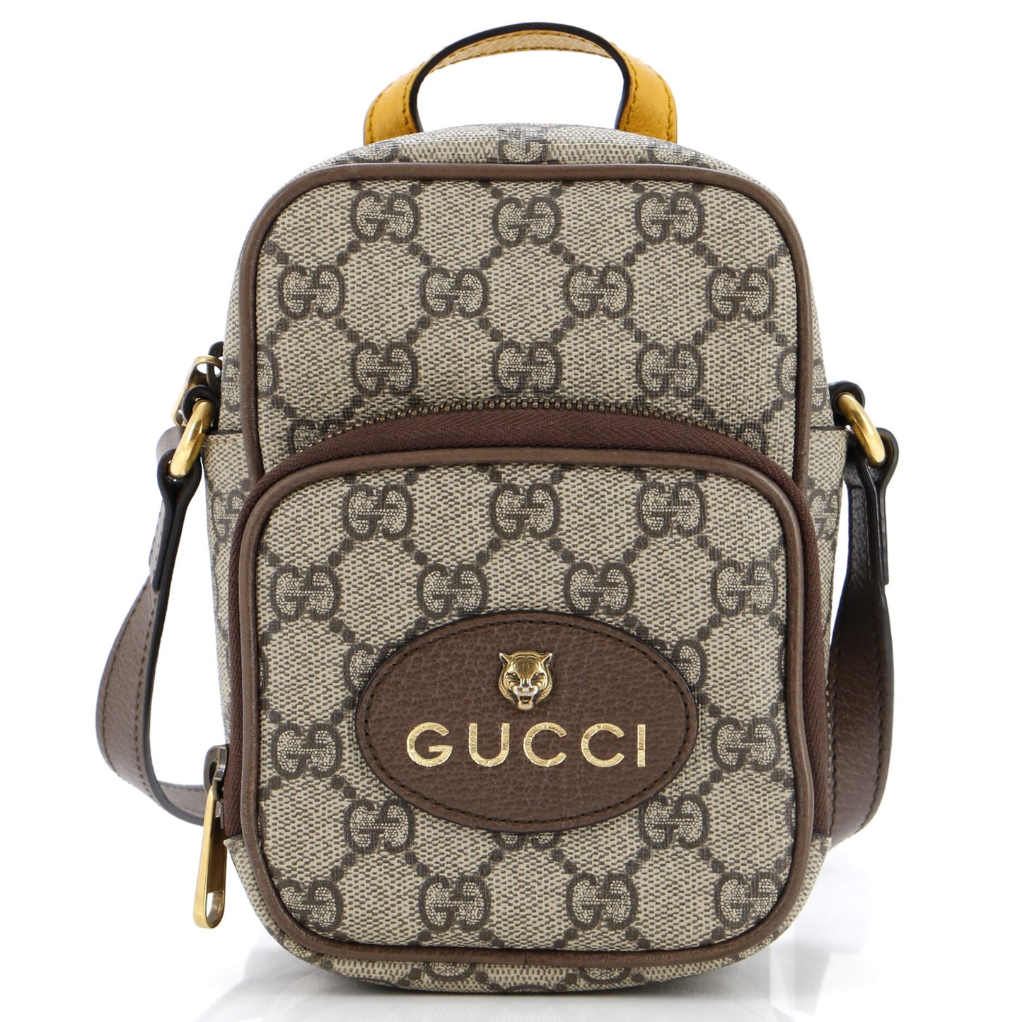 Luxury Gucci Trending 2025 Neo Vintage Top Handle Crossbody Bag GG Coated Canvas Mini
